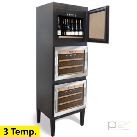 Szafa do przechowywania i ekspozycji wina, poj. 54 butelki, 3 temperatury, Vinity 3V, Tecfrigo 1080016 Szafa do przechowywania i ekspozycji wina, poj. 54 butelki, 3 temperatury, Vinity 3V, Tecfrigo 1080016
