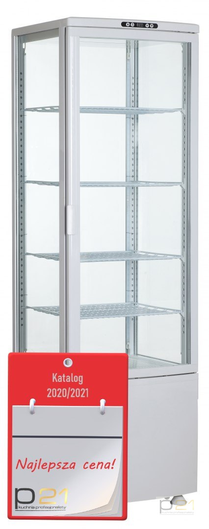 Witryna chłodnicza biała poj.235l, oświetlenie LED Witryna chłodnicza biała poj.235l, oświetlenie LED