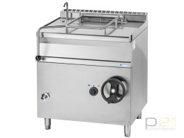 Patelnia przechylna, elektryczna, poj. 80l, 12 kW, dno Inox, EBS85.98 Inox, Gasztrometal