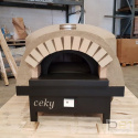 Piec do pizzy gazowy/ gazowy + drewno, Sfera 100cm, F10IG, Ceky