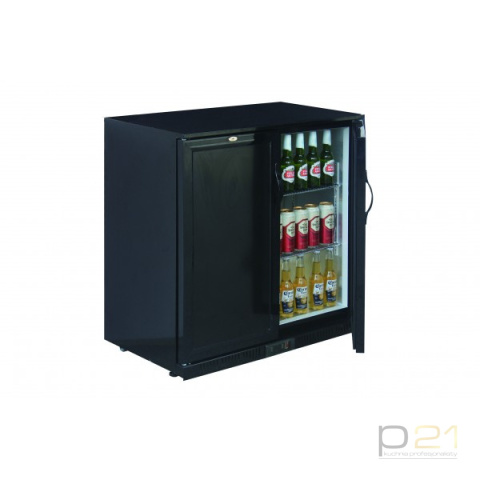 Witryna chłodnicza barowa, pełna, 2-drzwi uchylne, poj. 198 l Witryna chłodnicza barowa, pełna, 2-drzwi uchylne, poj. 198 l