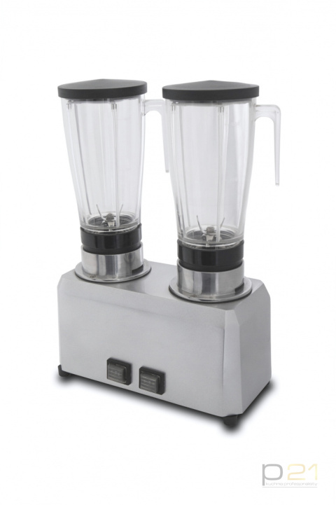Blender barmański podwójny, nierdzewny, 2x dzbanek poliwęglanowy, TN82/2, Quamar Blender barmański podwójny, nierdzewny, 2x dzbanek poliwęglanowy, TN82/2, Quamar