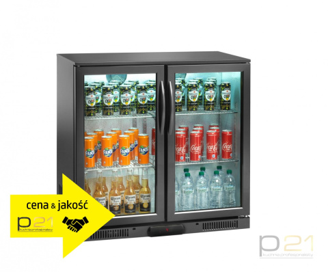 Chłodziarka barowa 2-drzwiowa otwierana, poj. 175 l, wys. 84 cm, AK191BB, Amitek Chłodziarka barowa 2-drzwiowa otwierana, poj. 175 l, wys. 84 cm, AK191BB, Amitek