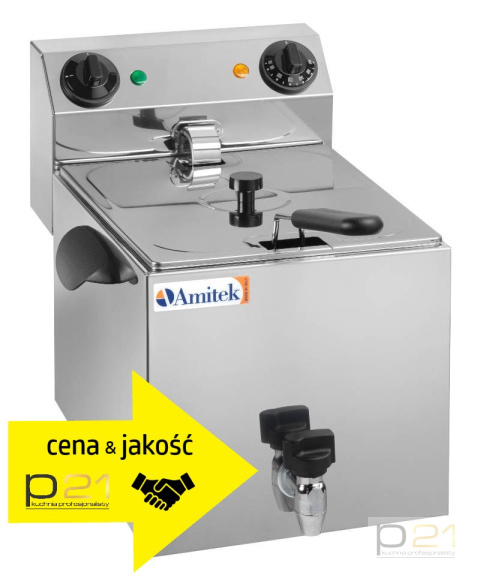 Frytownica elektryczna FE8R, 3250 W, kran, Amitek