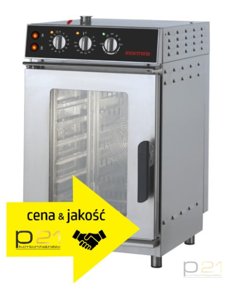 Piec konwekcyjno-parowy 7 x 1/1 GN, sterowanie analogowe, 8,8 kW, Professional Compact 51, Inoxtrend Piec konwekcyjno-parowy 7 x 1/1 GN, sterowanie analogowe, 8,8 kW, Professional Compact 51, Inoxtrend