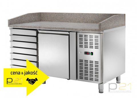 Stół chłodniczy do pizzy 1-drzwiowy z szufladami, Amitek, AK1612TN Stół chłodniczy do pizzy 1-drzwiowy z szufladami, Amitek, AK1612TN