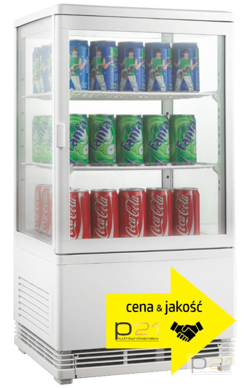 Witryna chłodnicza, poj. 58l, biala, AK58EB,Amitek Witryna chłodnicza, poj. 58l, biala, AK58EB,Amitek
