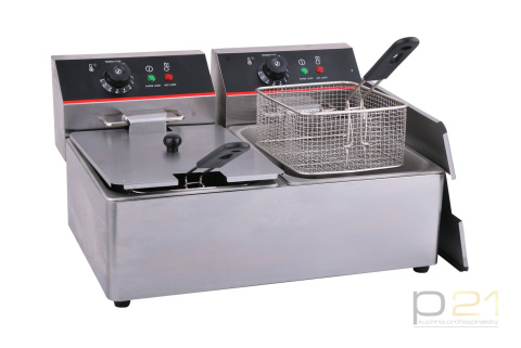 Frytownica elektryczna pojedyncza 2x6l Frytownica elektryczna pojedyncza 2x6l