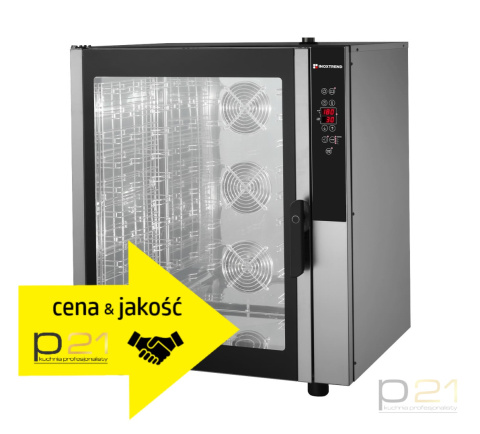 Piec konwekcyjno-parowy 10x GN1/1 (60x40), 13,9 kW, Verso Evo Programmable, Inoxtrend