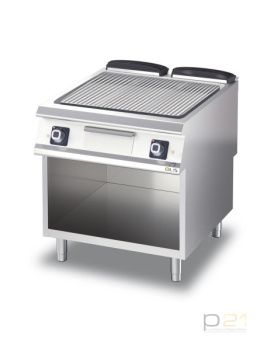Płyta grillowa elektryczna, chromowana, ryflowana, M80, 10,8 kW, D74/10SFTECR, Diamante70, Olis