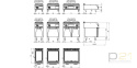 Płyta grillowa gazowa, chromowana, ryflowana, M60, termostat, D73/10SFTTGCR, Diamante70, Olis