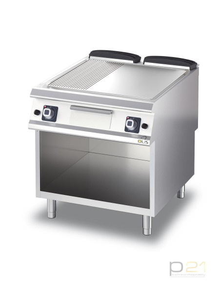 Płyta grillowa gazowa, nierdzewna, 1/3ryflowana, 2/3 gładka, M80, termostat, D74/10SFTTGA1/3R, Diamante70, Olis Płyta grillowa gazowa, nierdzewna, 1/3ryflowana, 2/3 gładka, M80, termostat, D74/10SFTTGA1/3R, Diamante70, Olis