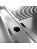 Płyta grillowa gazowa, nierdzewna, ryflowana, M40, termostat, D72/10SFTTGAR, Diamante70, Olis Płyta grillowa gazowa, nierdzewna, ryflowana, M40, termostat, D72/10SFTTGAR, Diamante70, Olis