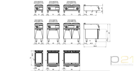 Płyta grillowa gazowa, nierdzewna, ryflowana, M40, termostat, D72/10SFTTGAR, Diamante70, Olis Płyta grillowa gazowa, nierdzewna, ryflowana, M40, termostat, D72/10SFTTGAR, Diamante70, Olis