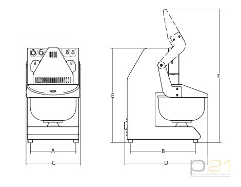 Ugniatarko-mieszarka, sterowanie analogowe, poj. 10l, Tuff 10, Sirman Ugniatarko-mieszarka, sterowanie analogowe, poj. 10l, Tuff 10, Sirman