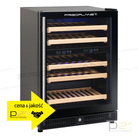 Witryna chłodnicza na wino, 2-temperatury, poj, 43 butelki (144l), AKT170WZ, Frigoplanet by Amitek