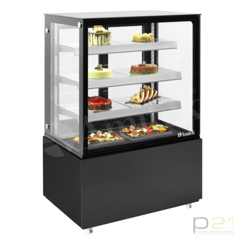 Witryna cukiernicza prosta, poj. 390l, czarna, Velvet 940B, Amitek Witryna cukiernicza prosta, poj. 390l, czarna, Velvet 940B, Amitek