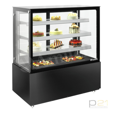 Witryna cukiernicza prosta, poj. 530l, czarna, Velvet 1240B, Amitek Witryna cukiernicza prosta, poj. 530l, czarna, Velvet 1240B, Amitek
