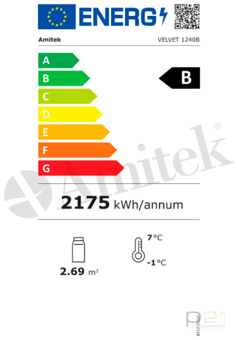 Witryna cukiernicza prosta, poj. 530l, czarna, Velvet 1240B, Amitek Witryna cukiernicza prosta, poj. 530l, czarna, Velvet 1240B, Amitek