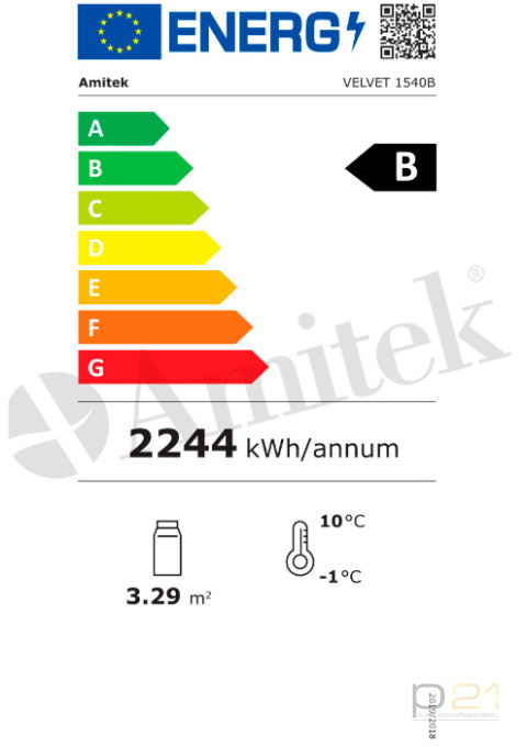 Witryna cukiernicza prosta, poj. 670l, czarna, Velvet 1540B, Amitek Witryna cukiernicza prosta, poj. 670l, czarna, Velvet 1540B, Amitek