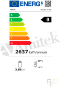 Witryna cukiernicza prosta, poj. 810l, czarna, Velvet 1840B, Amitek Witryna cukiernicza prosta, poj. 810l, czarna, Velvet 1840B, Amitek